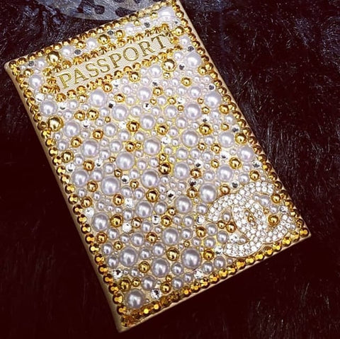 Bedazzled Passport Cover