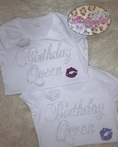 Bling Birthday Queen Shirt