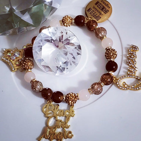 Black Girl Magic Charm Bracelet