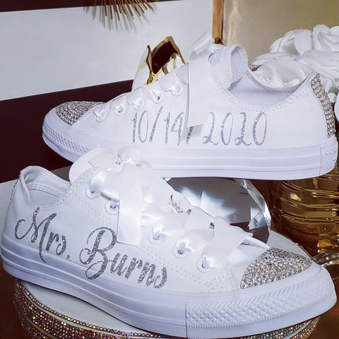 Mrs. Bling Converse Low