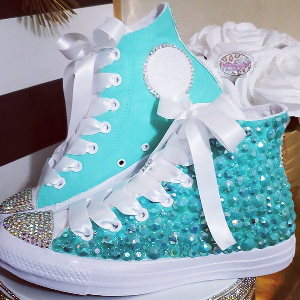 Half Bling & Handpainted Converse