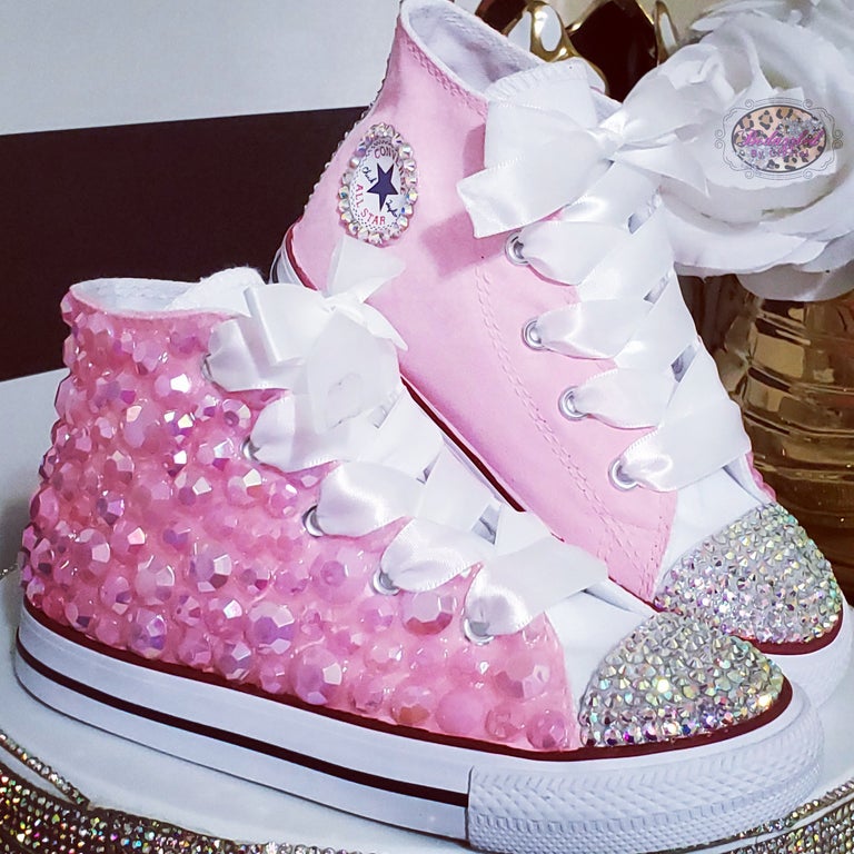 Half Bling & Handpainted Converse